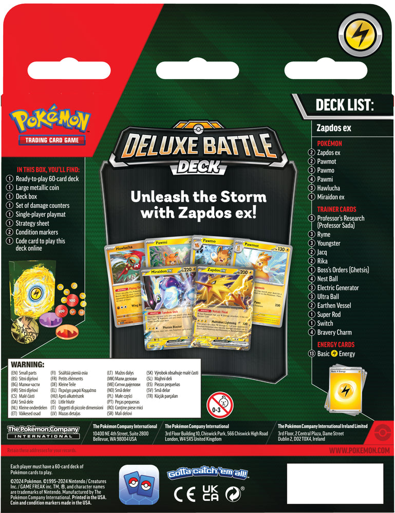 Deluxe Battle Deck [Zapdos ex]