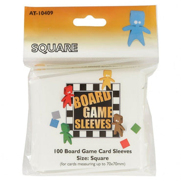 Board Game - Square Sleeves - Clear (70x70mm 100 ct)